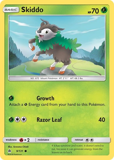 SM06: Skiddo (Reverse Holofoil)