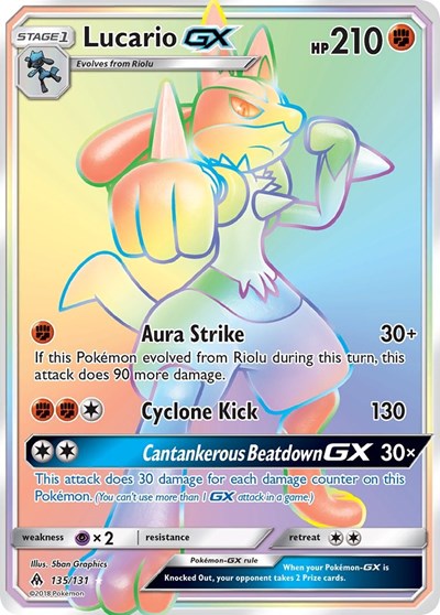 SM06: Lucario GX (Secret) (Holofoil)