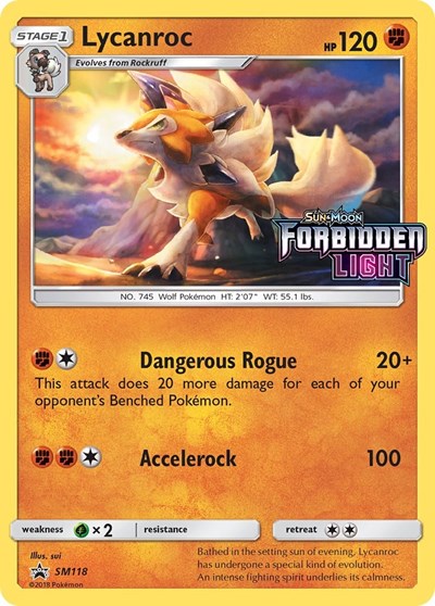 SMP: Lycanroc - SM118 (Prerelease) (Holofoil)