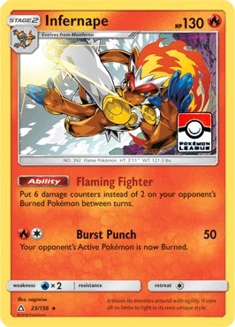 PR: Infernape - 23/156 (Pokemon League) (Reverse Holofoil)