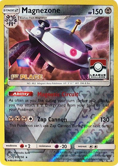 PR: Magnezone - 83/156 (League Challenge) [1st Place] (Reverse Holofoil)