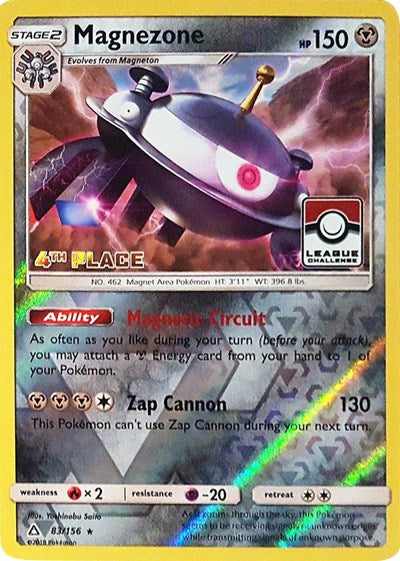 PR: Magnezone - 83/156 (League Challenge) [4th Place] (Reverse Holofoil)