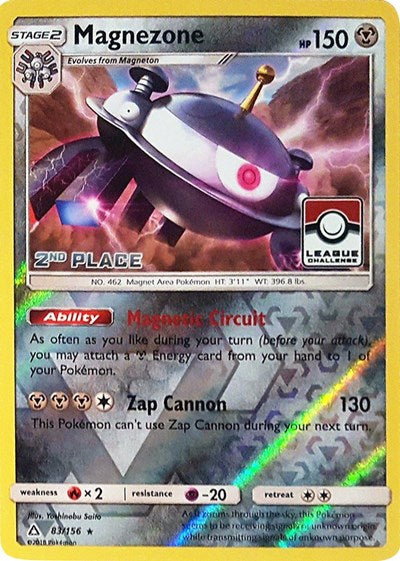 PR: Magnezone - 83/156 (League Challenge) [2nd Place] (Reverse Holofoil)