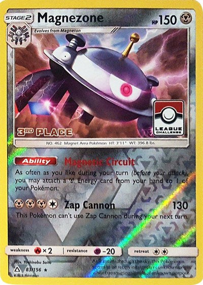 PR: Magnezone - 83/156 (League Challenge) [3rd Place] (Reverse Holofoil)