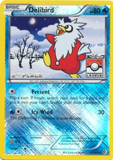 PR: Delibird - 38/149 (Pokemon League) [2nd Place] (Reverse Holofoil)