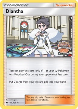 PR: Diantha - 105/131 (Regional Championships) (Reverse Holofoil)
