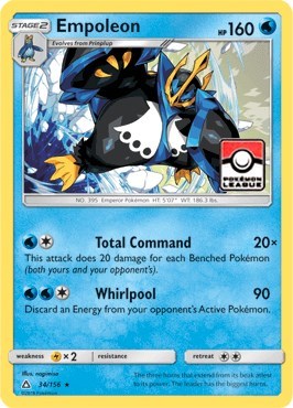 PR: Empoleon - 34/156 (Pokemon League) (Reverse Holofoil)