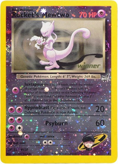 PR: Rocket's Mewtwo - 8 [Winner] (Reverse Holofoil)