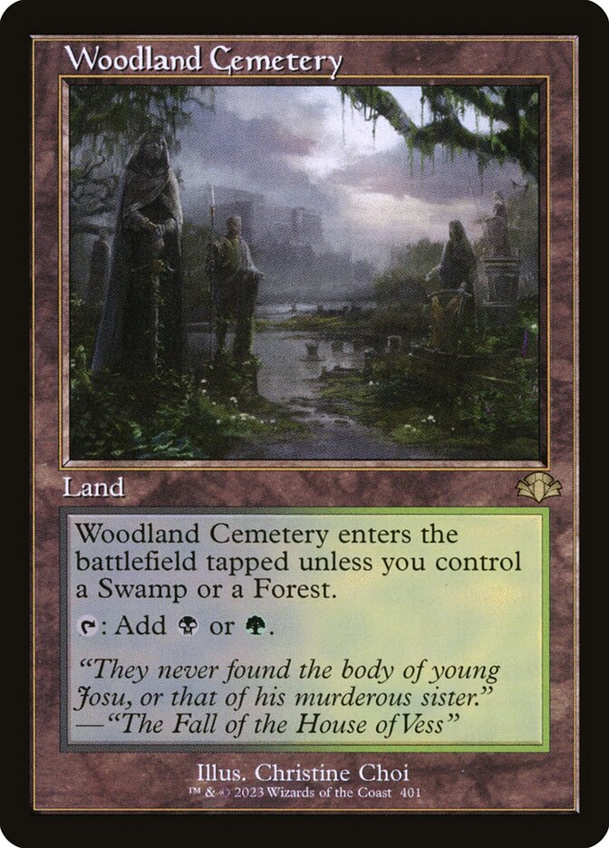 Woodland Cemetery (Retro Frame) [Foil] :: DMR