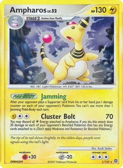 PR: Ampharos - 1/132 (DP Secret Wonders)