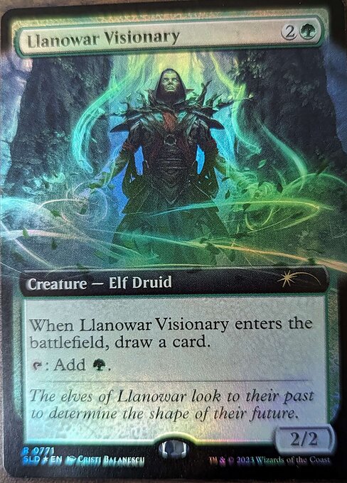 SLD: Llanowar Visionary (Extended Art) (Foil)