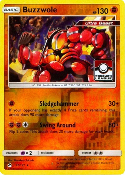 PR: Buzzwole - 77/131 (Pokemon League) (Reverse Holofoil)