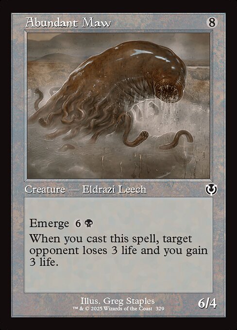 INR: Abundant Maw (Retro Frame) (Foil)