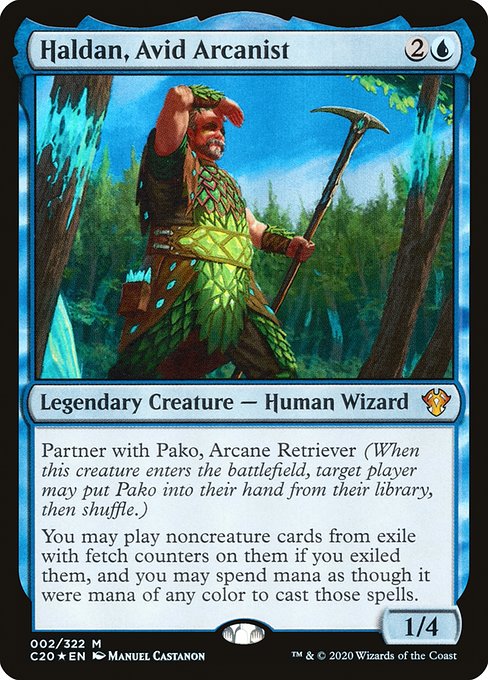 C20: Haldan, Avid Arcanist (Foil)