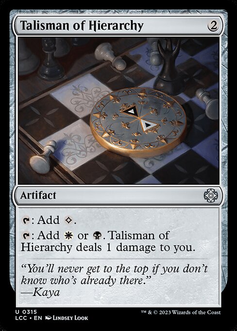 LCC: Talisman of Hierarchy