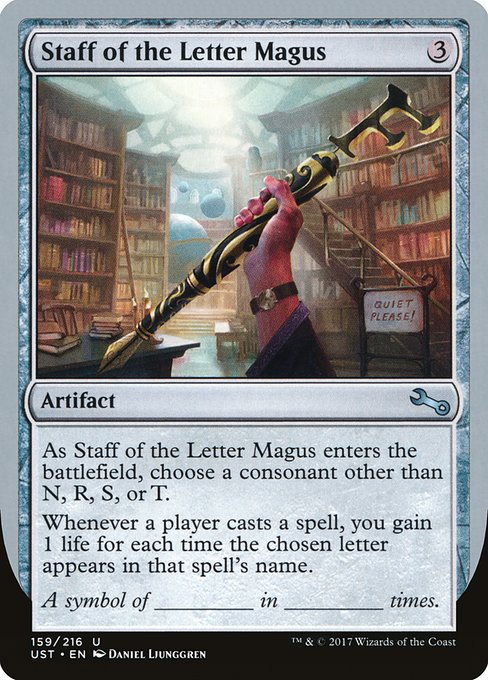 UST: Staff of the Letter Magus