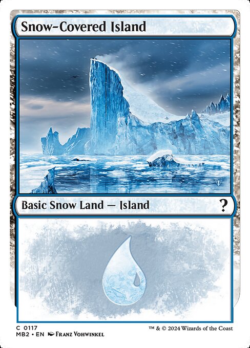 MB2: Snow-Covered Island (White Border)
