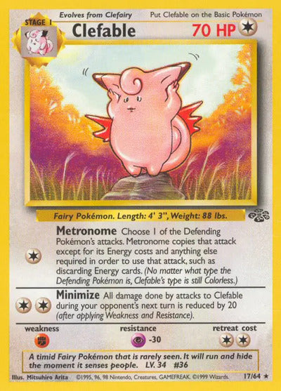 Clefable (17) 17/64 Unlimited Jungle