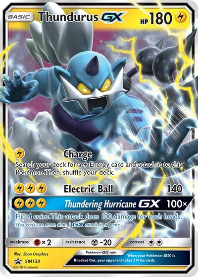 SMP: Thundurus GX - SM133 (Holofoil)