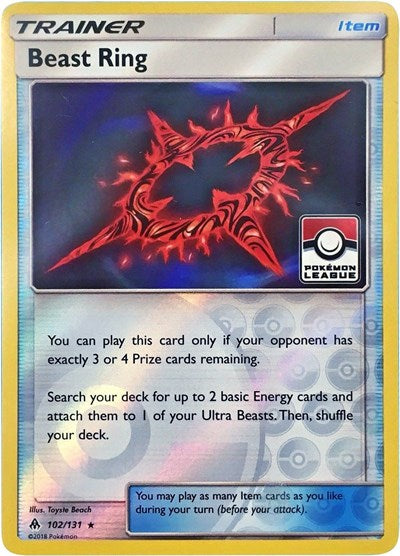 PR: Beast Ring - 102/131 (Pokemon League) (Reverse Holofoil)