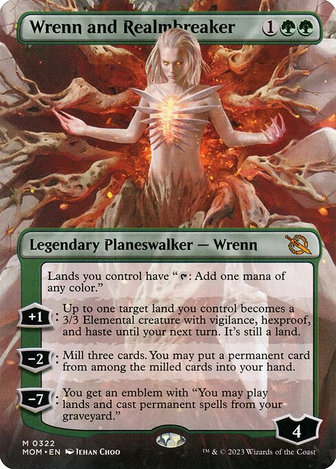 MOM: Wrenn and Realmbreaker (Borderless) (Foil)