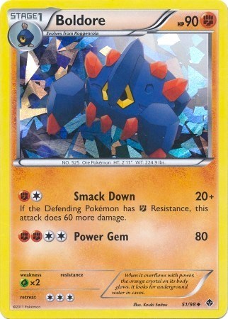 BLE: Boldore - 51/98 (Cracked Ice Holo) (Holofoil)