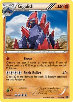 BLE: Gigalith - 53/98 (Cracked Ice Holo) (Holofoil)