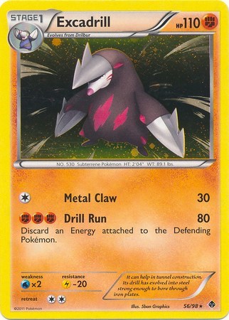 BLE: Excadrill - 56/98 (Cosmos Holo) (Holofoil)