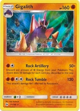 BLE: Gigalith - 71/149 (Cosmos Holo) (Holofoil)
