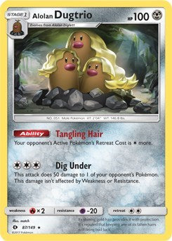BLE: Alolan Dugtrio - 87/149 (Cosmos Holo) (Holofoil)