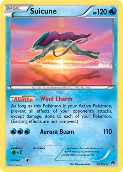 BLE: Suicune - 30/122 (Cosmos Holo) (Holofoil)