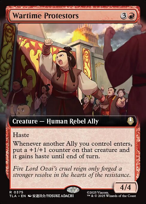 TLA: Wartime Protestors (Extended Art) (Foil)