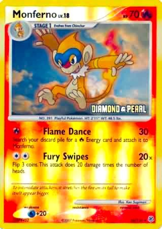 BKP: Monferno - 56/130 [Diamond & Pearl] (Reverse Holofoil)