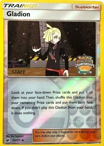 PR: Gladion - 95/111 (Regional Championships) [Staff] (Reverse Holofoil)