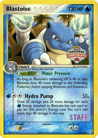 PR: Blastoise - 14/100 (National Championships) [Staff]