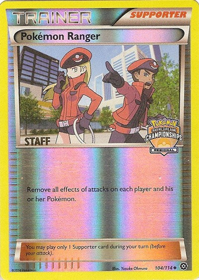 PR: Pokemon Ranger - 104/114 (Regional Championships) [Staff] (Reverse Holofoil)