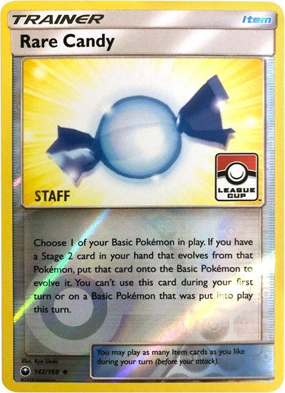PR: Rare Candy - 142/168 (League Cup) [Staff] (Reverse Holofoil)