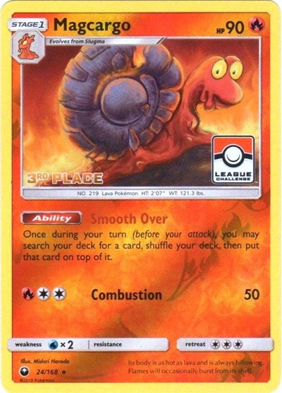 PR: Magcargo - 24/168 (Pokemon League) [3rd Place] (Reverse Holofoil)
