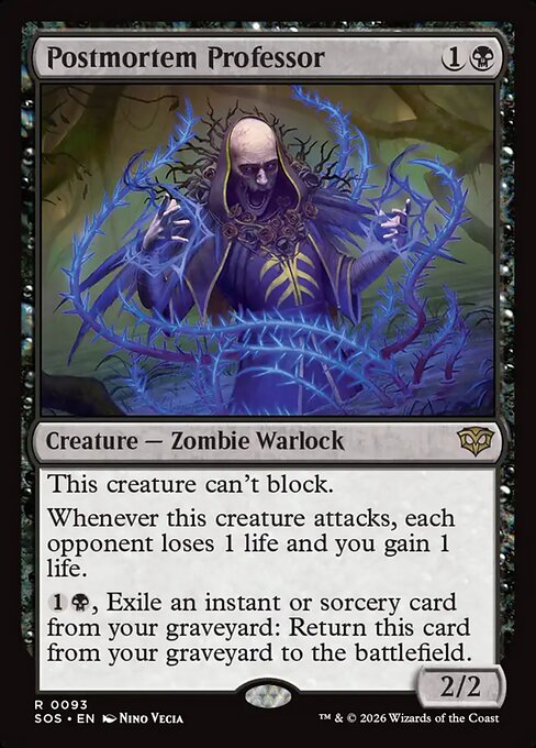 SOS: Postmortem Professor