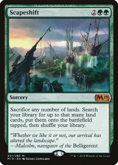 M19: Scapeshift