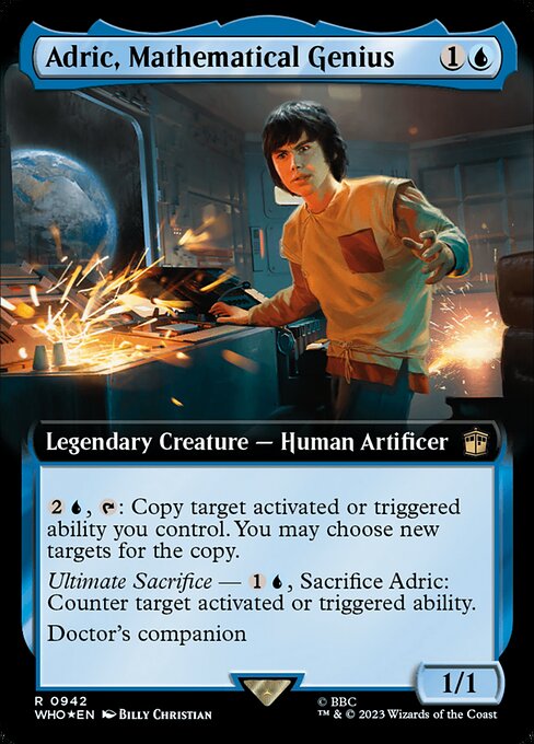 WHO: Adric, Mathematical Genius (Extended Art) (Surge Foil)