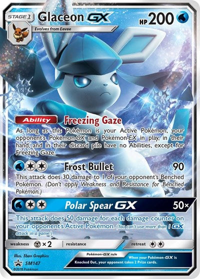 SMP: Glaceon GX - SM147 (Holofoil)