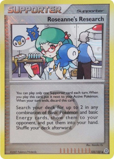 PR: Roseanne's Research - 125/132 (League Promo) (Reverse Holofoil)