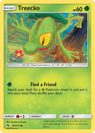 SM8: Treecko (Reverse Holofoil)