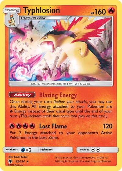 SM8: Typhlosion (Holofoil)