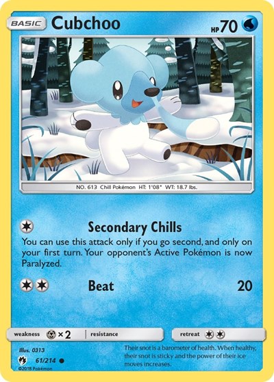 SM8: Cubchoo (Reverse Holofoil)