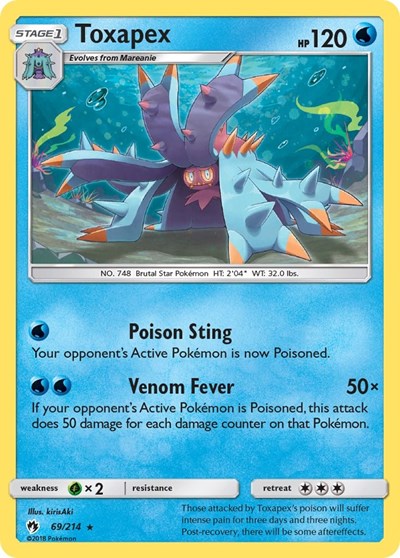 SM8: Toxapex (Reverse Holofoil)