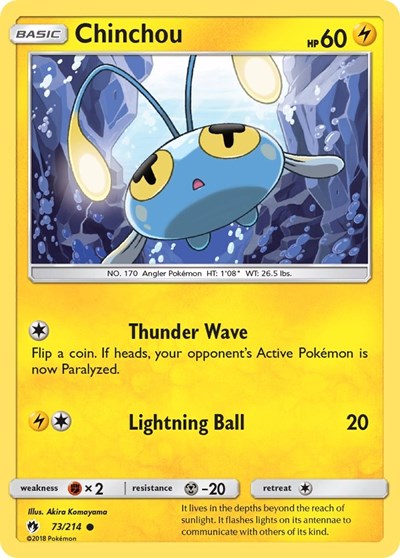 SM8: Chinchou (Reverse Holofoil)