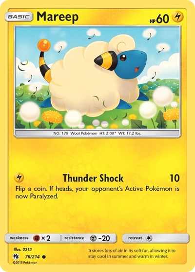 SM8: Mareep (76) (Reverse Holofoil)