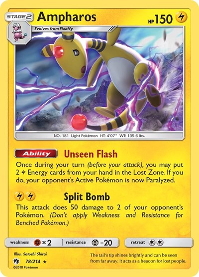 SM8: Ampharos (Holofoil)